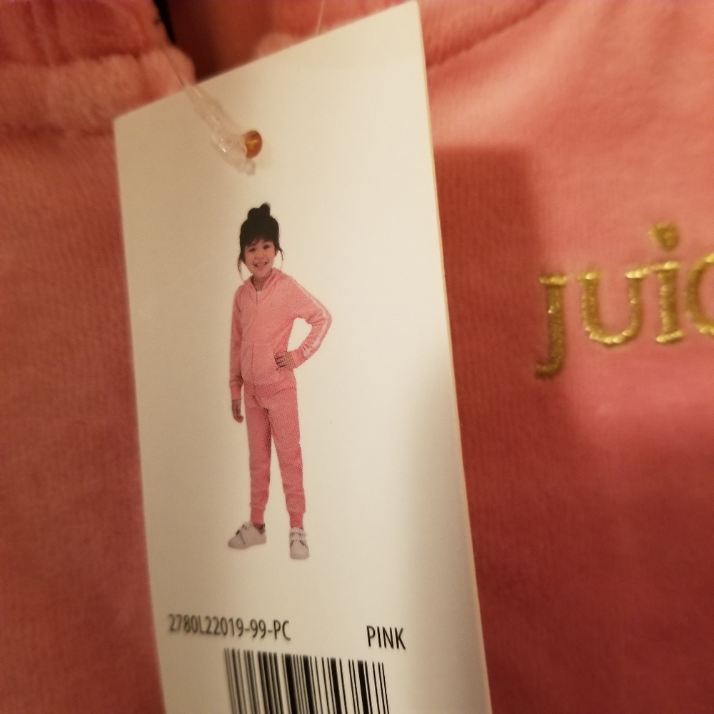 GIRLS JUICEY couture tracksuit. 2 PC set jogger hoodie nwt - Picture 2 of 6